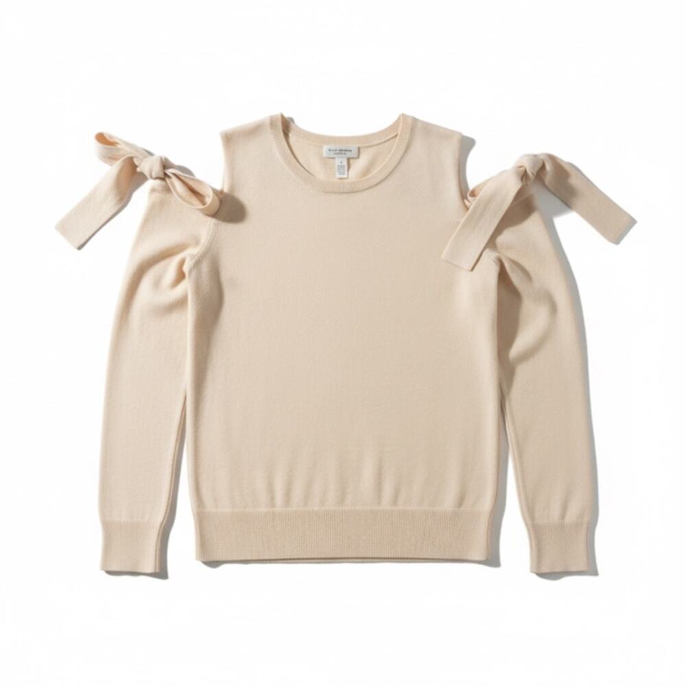 Club Monaco Cashmere Cream Sweater Small - Picture 6 of 6